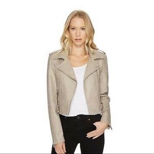 Faux Leather Beige Jacket